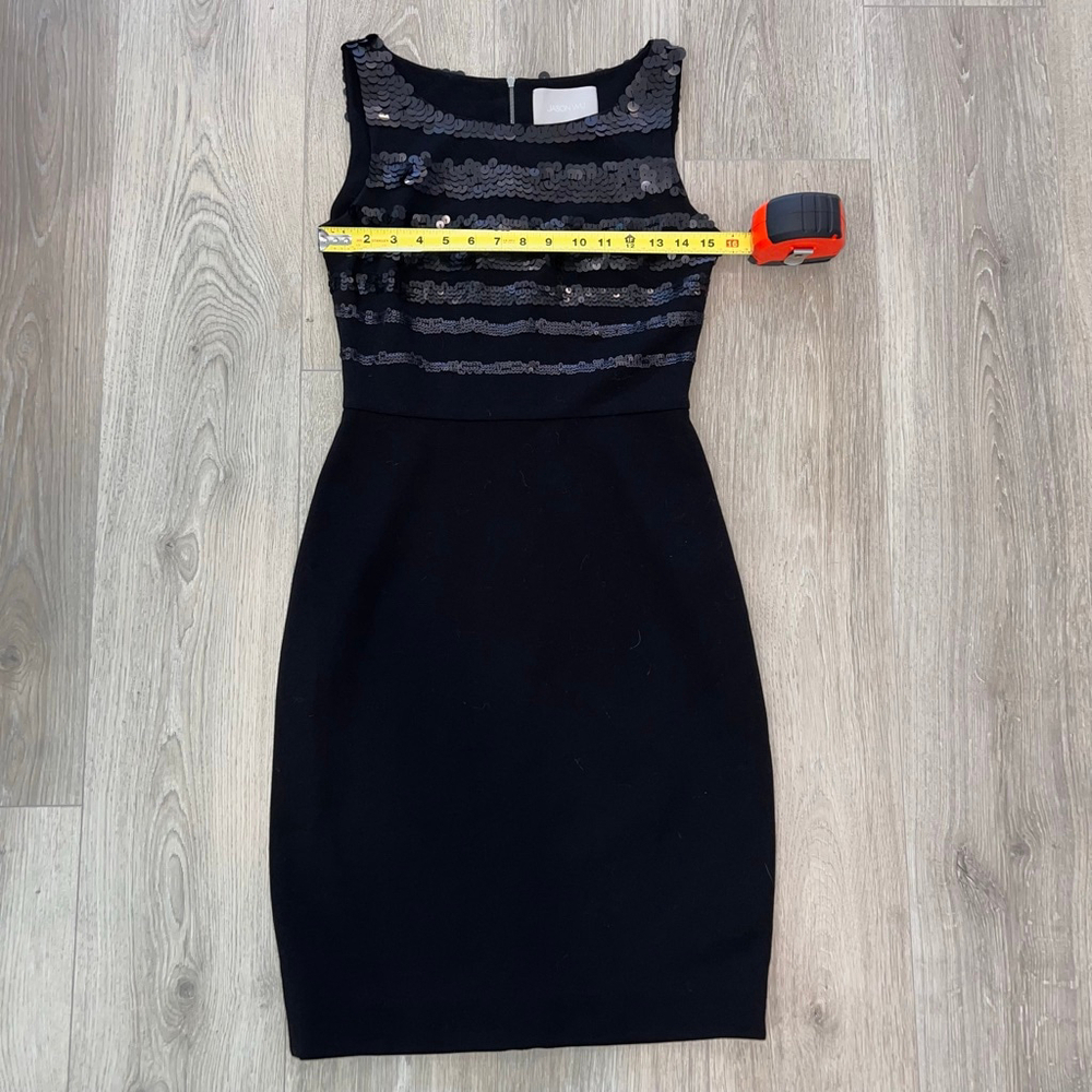 Jason Wu Black Jersey sequin sheath dress - Picture 3 of 6